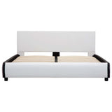 vidaXL Bedframe met lades kunstleer wit 140x200 cm
