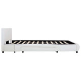 vidaXL Bedframe met lades kunstleer wit 140x200 cm
