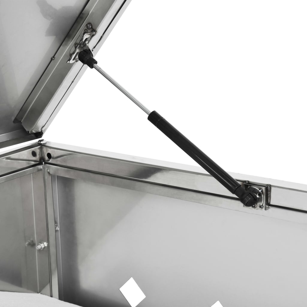 vidaXL Single Bin Storage 240 L Stainless Steel