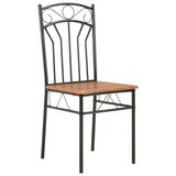 vidaXL Eetkamerstoelen 6 st MDF bruin