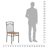 vidaXL Eetkamerstoelen 6 st MDF bruin