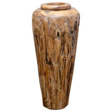 vidaXL Decorative Vase 40x100 cm Solid Teak Wood