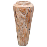 vidaXL Decorative Vase 40x100 cm Solid Teak Wood