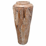 vidaXL Decorative Vase 40x100 cm Solid Teak Wood