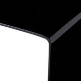 vidaXL Coffee Table 98x45x31 cm Tempered Glass Black