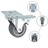 vidaXL Swivel Castors with Double Brakes 4 pcs 50 mm