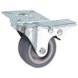 vidaXL Swivel Castors with Double Brakes 4 pcs 50 mm