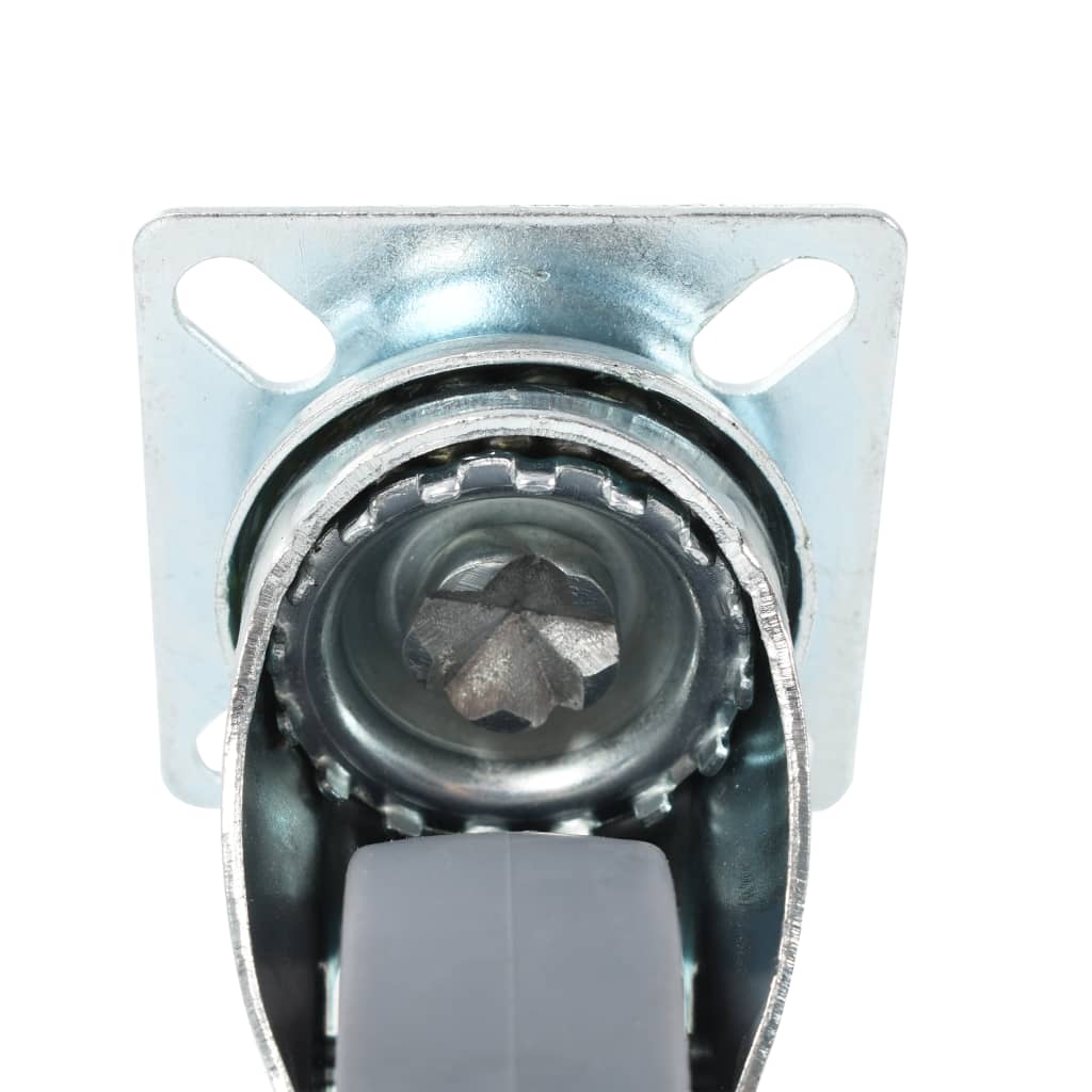 vidaXL Swivel Castors with Double Brakes 4 pcs 50 mm