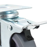 vidaXL Swivel Casters with Double Brakes 4 pcs 75 mm