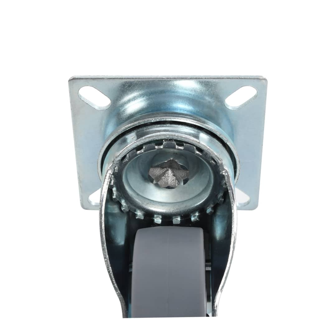 vidaXL Swivel Casters with Double Brakes 4 pcs 75 mm