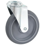 vidaXL Swivel Casters with Bolt Holes 4 pcs 125 mm