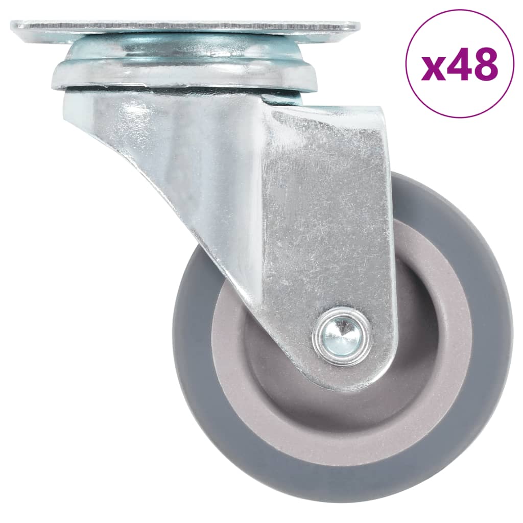 vidaXL Zwenkwielen 24 st 50 mm
