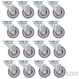 vidaXL Zwenkwielen 24 st 50 mm