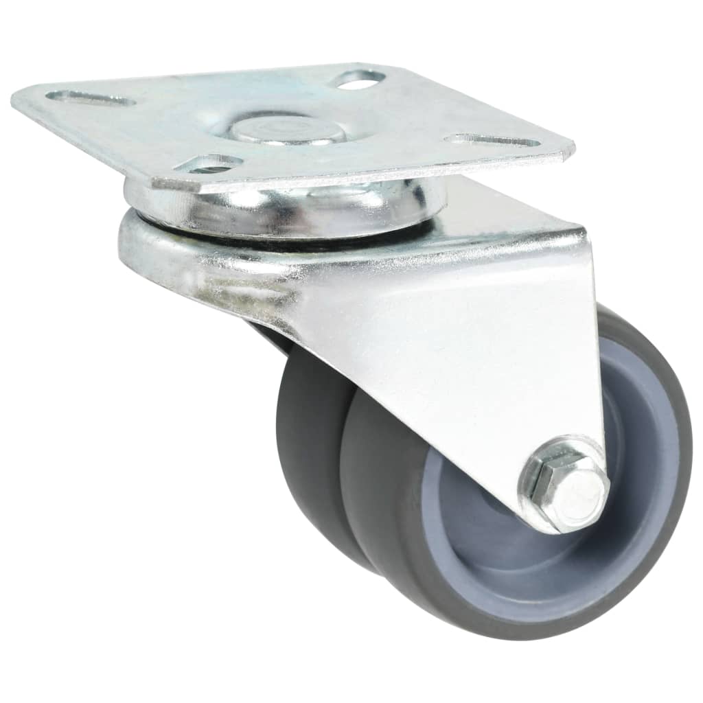 vidaXL Swivel Casters Twin 4 pcs 50 mm