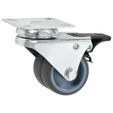 vidaXL Swivel Casters Double with Double Brakes 4 pcs 50 mm