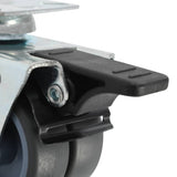 vidaXL Swivel Casters Double with Double Brakes 4 pcs 50 mm