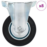 vidaXL Roues fixes 4 pcs 100 mm