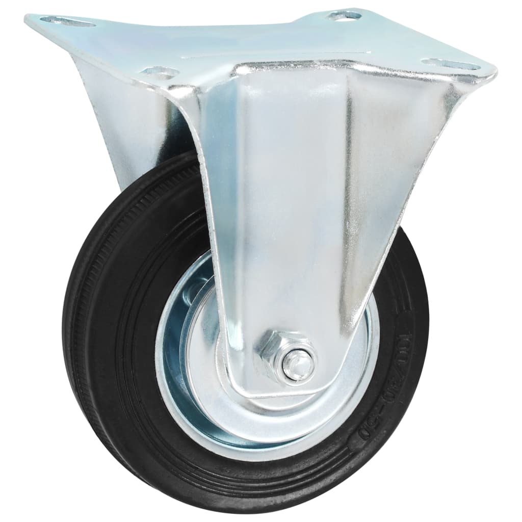 vidaXL Roues fixes 4 pcs 100 mm