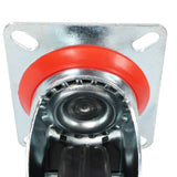 vidaXL Zwenkwielen met dubbele remmen 4 st 100 mm