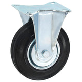 vidaXL Fixed Castor Wheels 4 pcs 125 mm