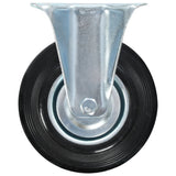 vidaXL Fixed Castor Wheels 4 pcs 125 mm