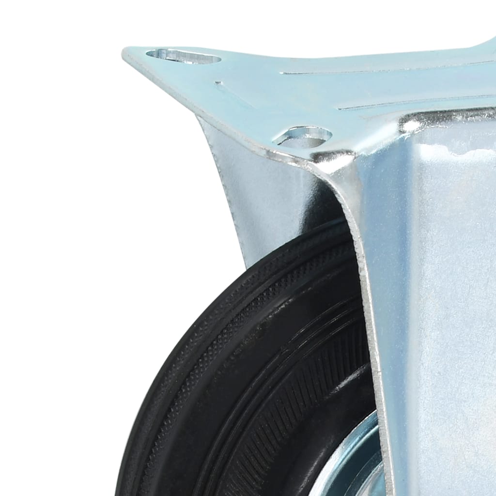 vidaXL Fixed Castor Wheels 4 pcs 125 mm