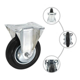 vidaXL Fixed Castor Wheels 4 pcs 160 mm