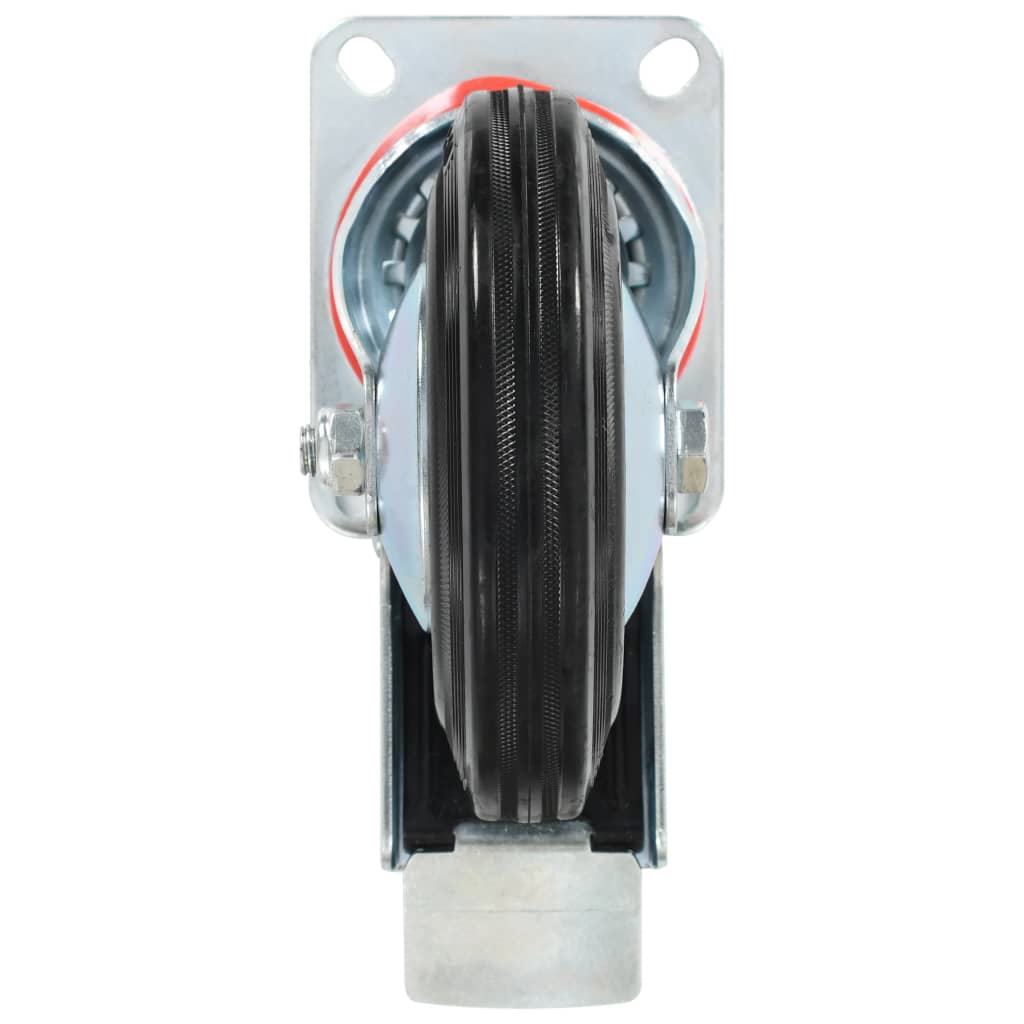 vidaXL Swivel Castors with Double Brakes 4 pcs 160 mm