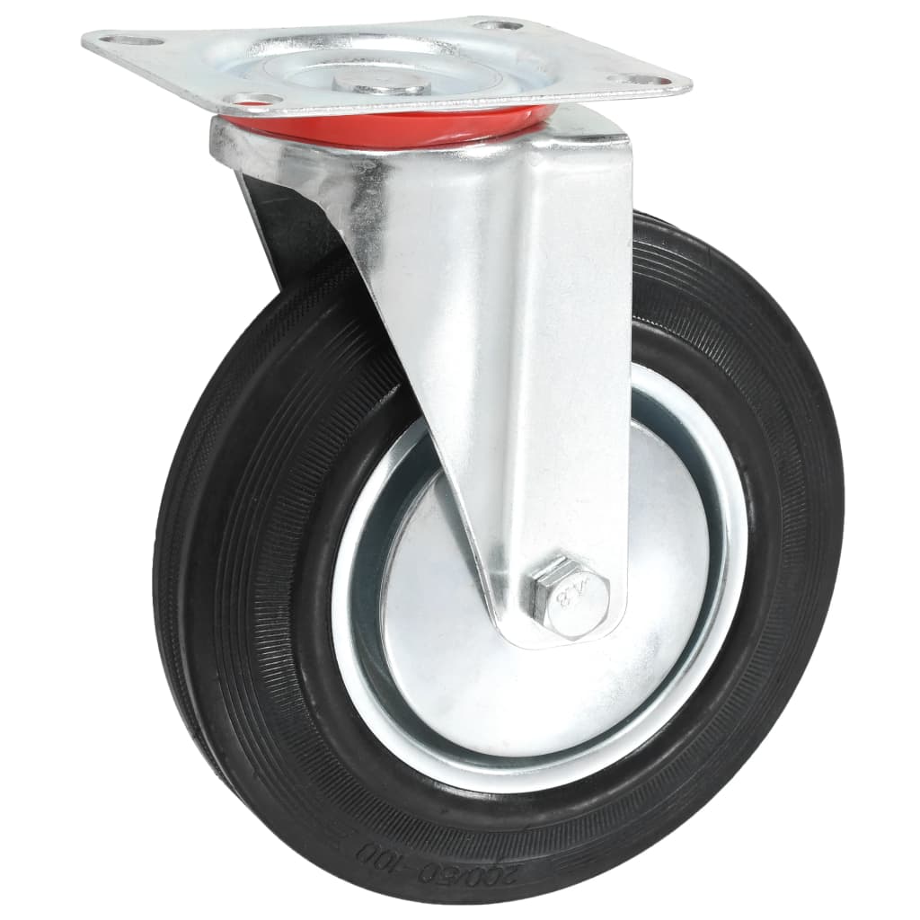 vidaXL Swivel Casters 4 pcs 200 mm