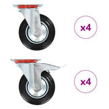 vidaXL Swivel Casters 4 pcs 160 mm