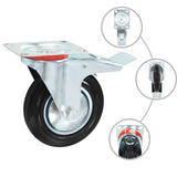 vidaXL Swivel Casters 4 pcs 160 mm