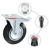 vidaXL Wheels 4 pcs 200 mm