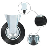 vidaXL Wheels 4 pcs 200 mm