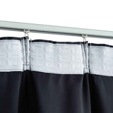 vidaXL Blackout Curtains with Hooks 2 pcs 140x175 cm anthracite