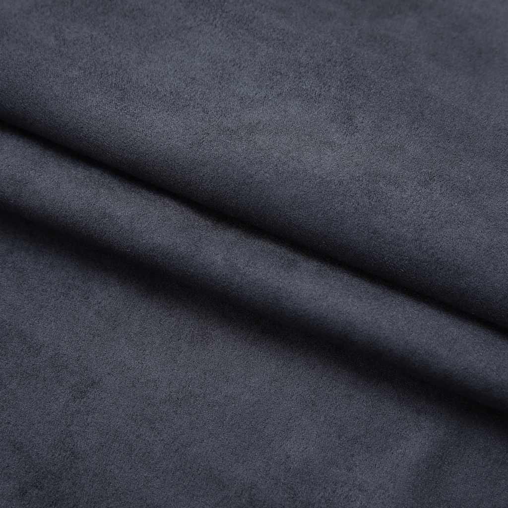 vidaXL Blackout Curtains with Hooks 2 pcs 140x175 cm anthracite