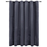 vidaXL Gordijn verduisterend met ringen 290x245 cm fluweel zwart
