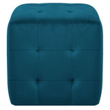 vidaXL Ottomans 2 pcs 30x30x30 cm velvet blue