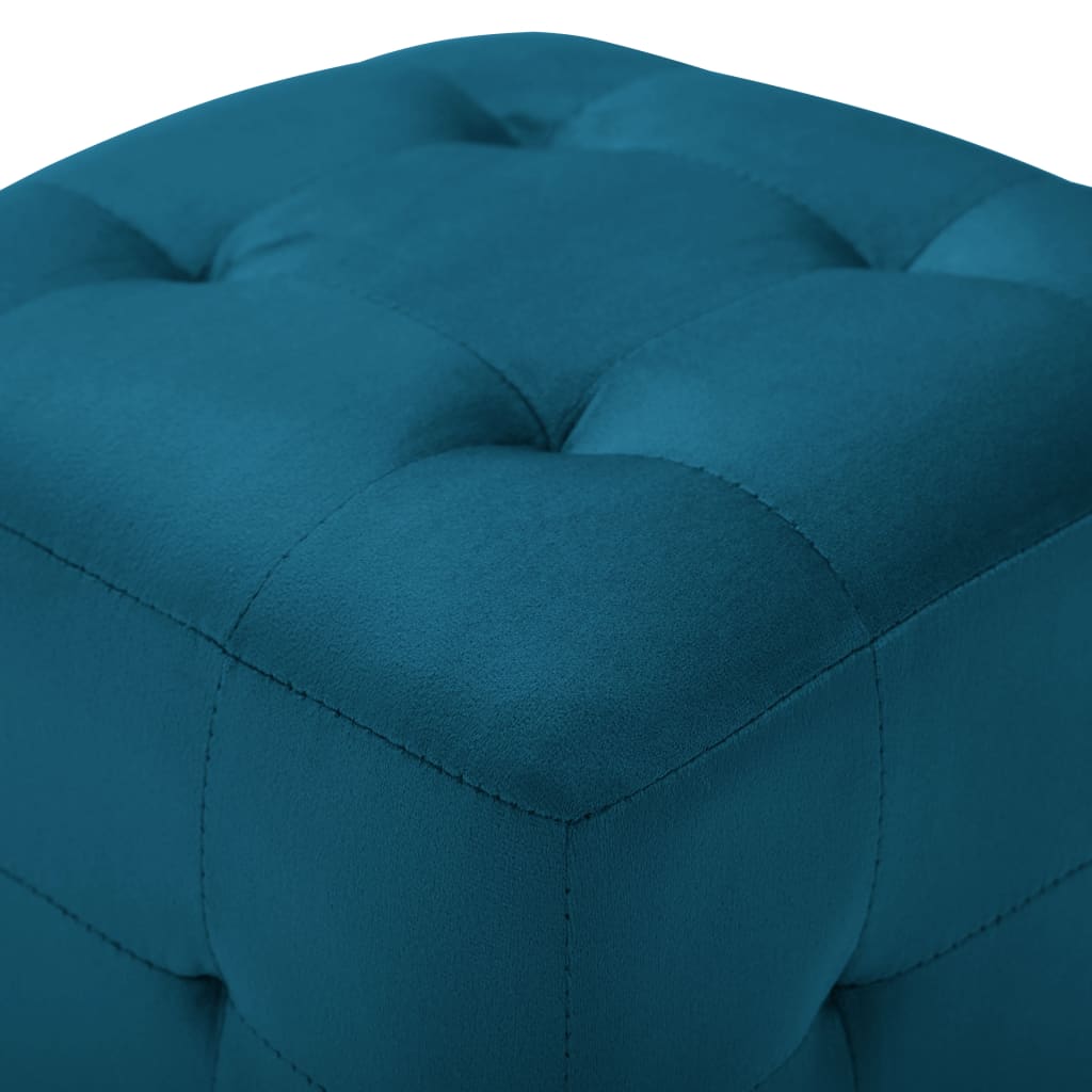 vidaXL Ottomans 2 pcs 30x30x30 cm velvet blue