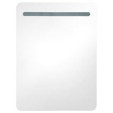 vidaXL Badkamerkast met spiegel en LED 60x11x80 cm