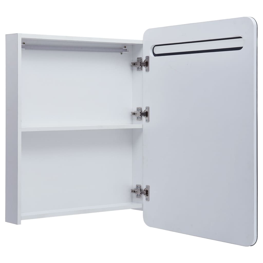 vidaXL Badkamerkast met spiegel en LED 60x11x80 cm