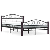 vidaXL Metal Bed Frame Black 120x200 cm