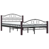 vidaXL Metal Bed Frame Black 120x200 cm