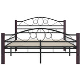 vidaXL Metal Bed Frame Black 120x200 cm