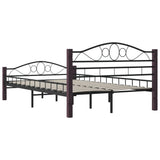 vidaXL Metal Bed Frame Black 120x200 cm