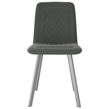vidaXL Eetkamerstoelen 2 st fluweel grijs