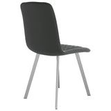 vidaXL Eetkamerstoelen 2 st fluweel grijs
