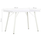 vidaXL Bureau 90x50x79 cm wit