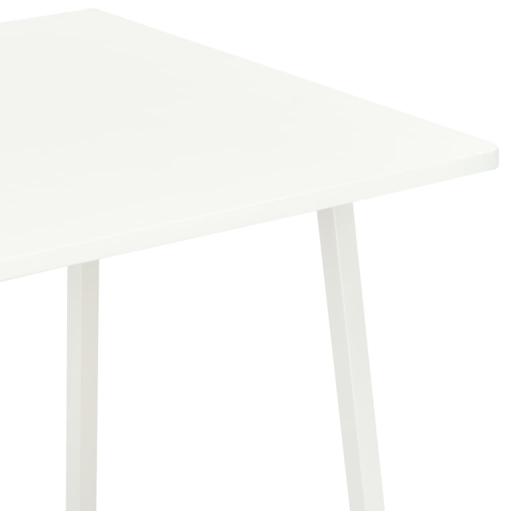 vidaXL Bureau met schappen 102x50x117 cm wit