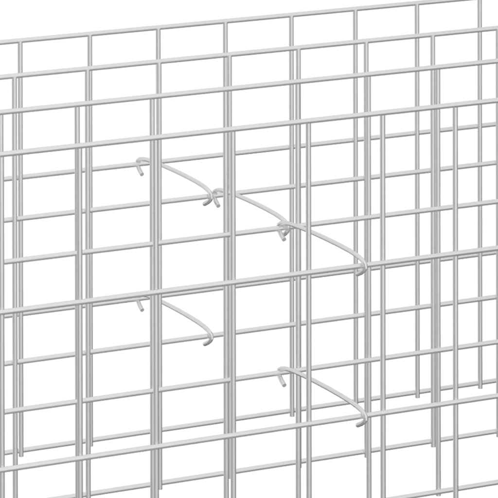 vidaXL Gabion Hooks 50 pcs 10 cm Galvanized Steel