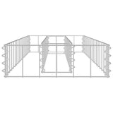 vidaXL Gabion Raised Garden Bed 90x30x10 cm Galvanised Steel